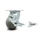 Service Caster 4 Inch Thermoplastic Rubber Caster with Roller Bearing and Brake/Swivel Lock SCC SCC-30CS420-TPRRD-TLB-BSL - alternate 1